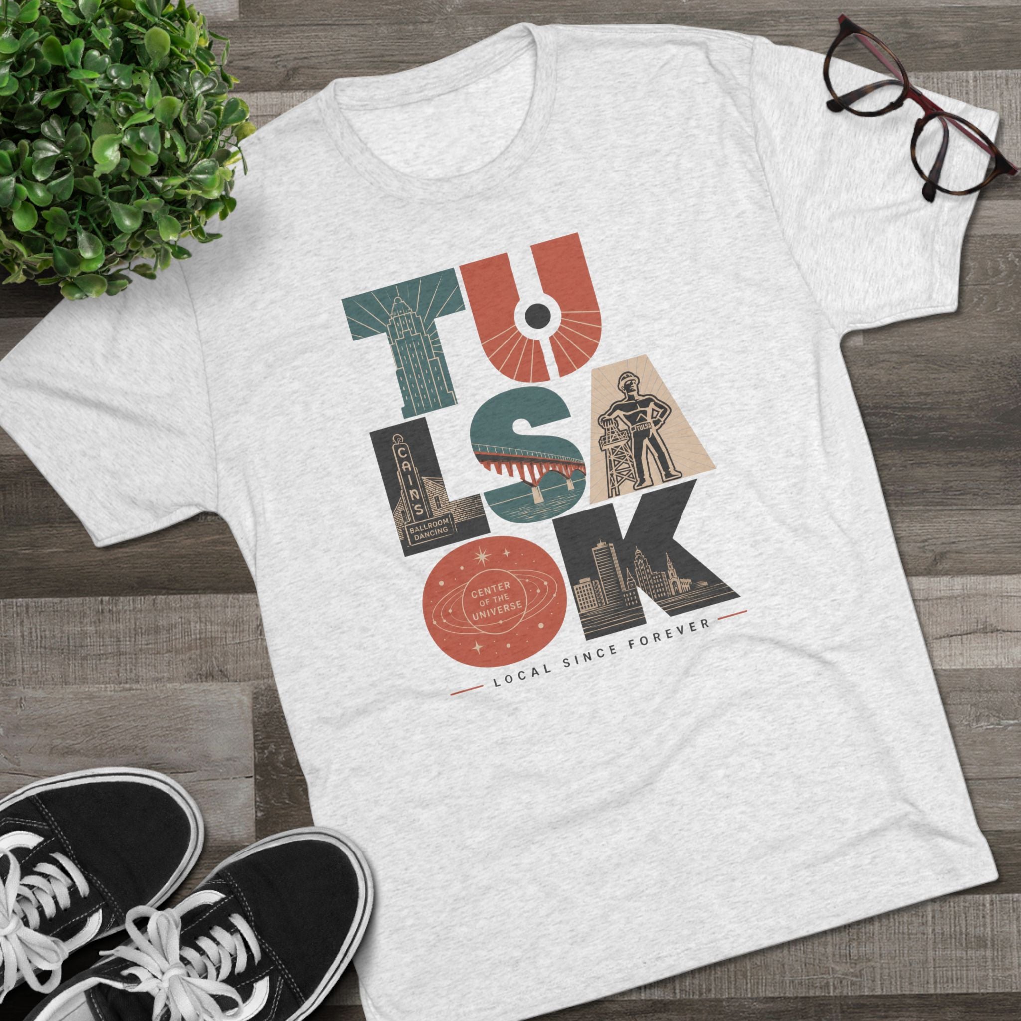 Tulsa Outline with Landmarks - Next Level 6010