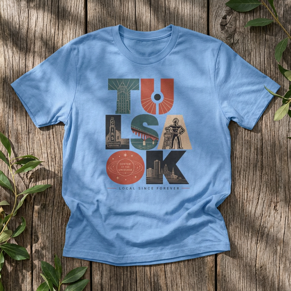 Tulsa Outline with Landmarks - AS Colour 5001