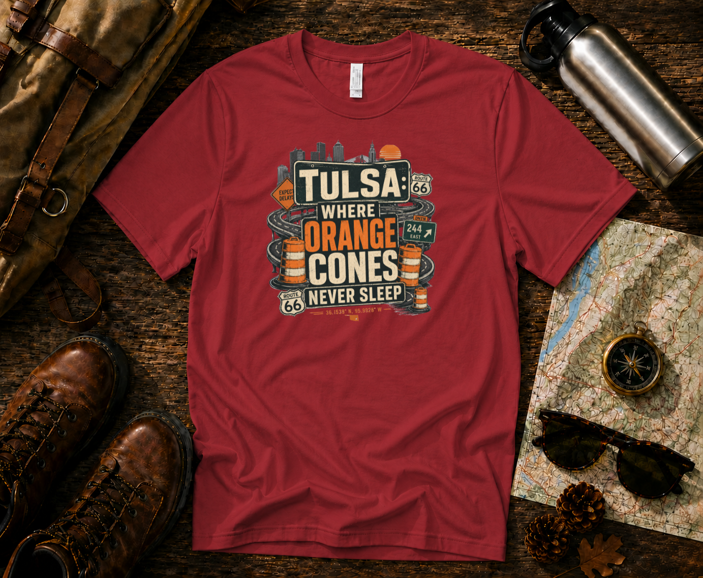 Orange Cones Never Sleep - Tulsa